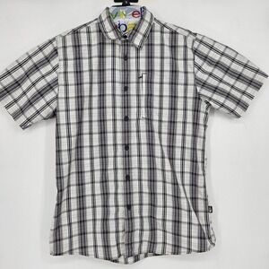 The North Face Shirt Mens Medium Button Up‎ Plaid Outdoors Short Sleeve